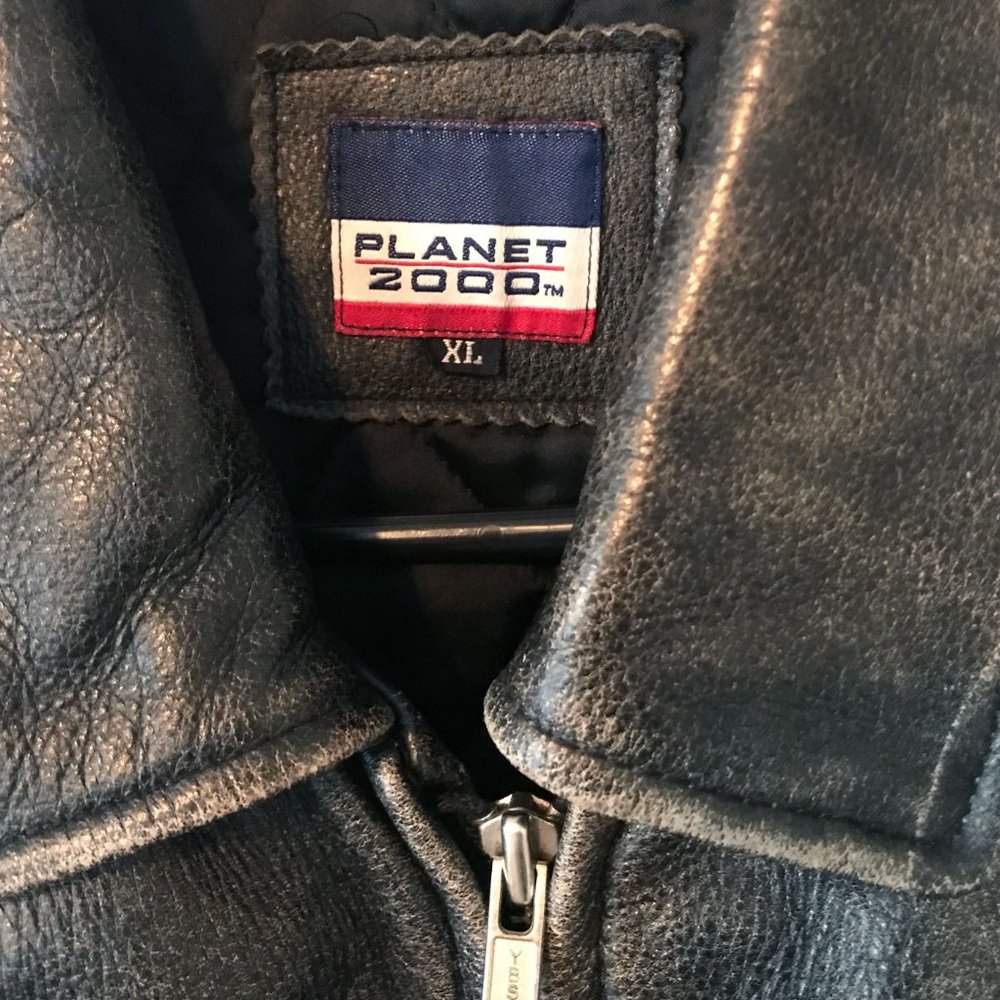 Vtg Planet Hollywood Leather Jacket (XL)